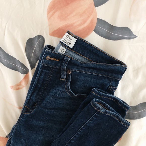 JCREW 9” high rise toothpick jeans - Picture 1 of 4